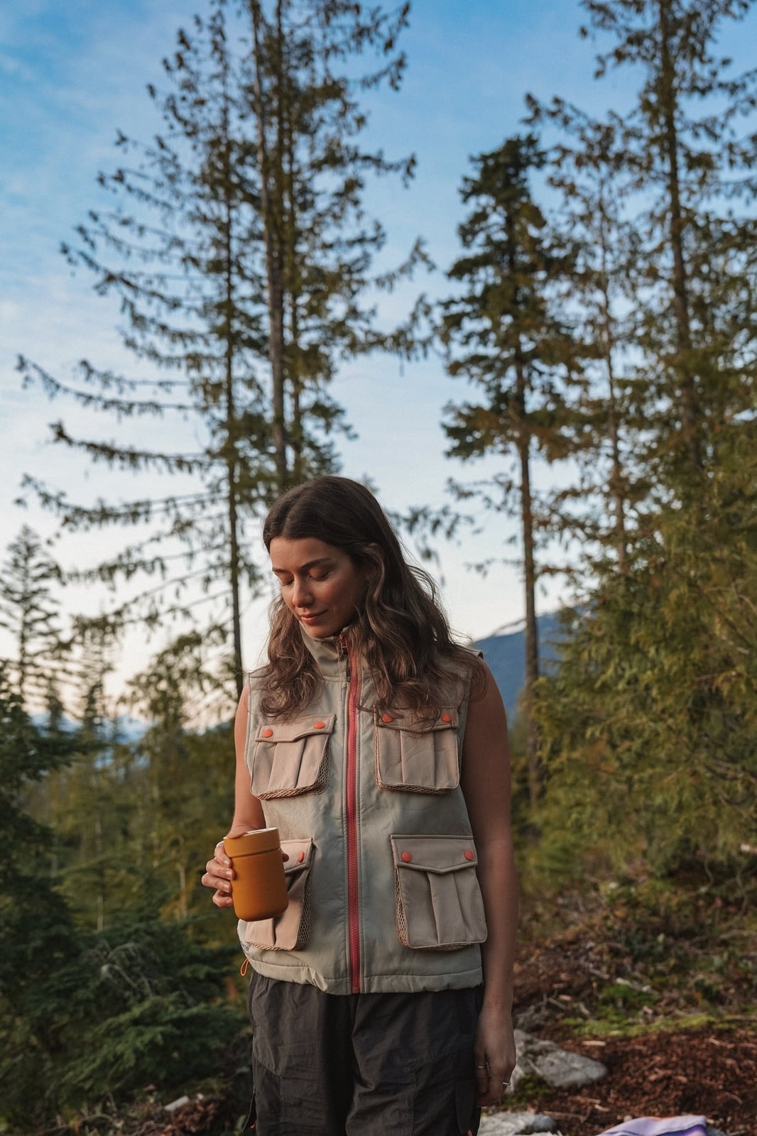 Outdoor Exploration Outfit With Khaki Multi-Pocket Vest — Outdoor Outfit