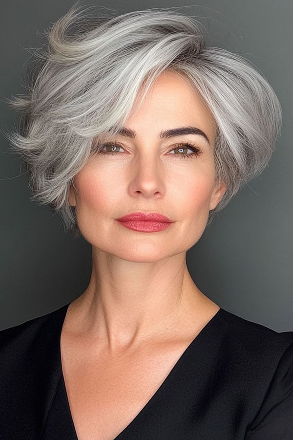 Silver Pixie Bob With Volume