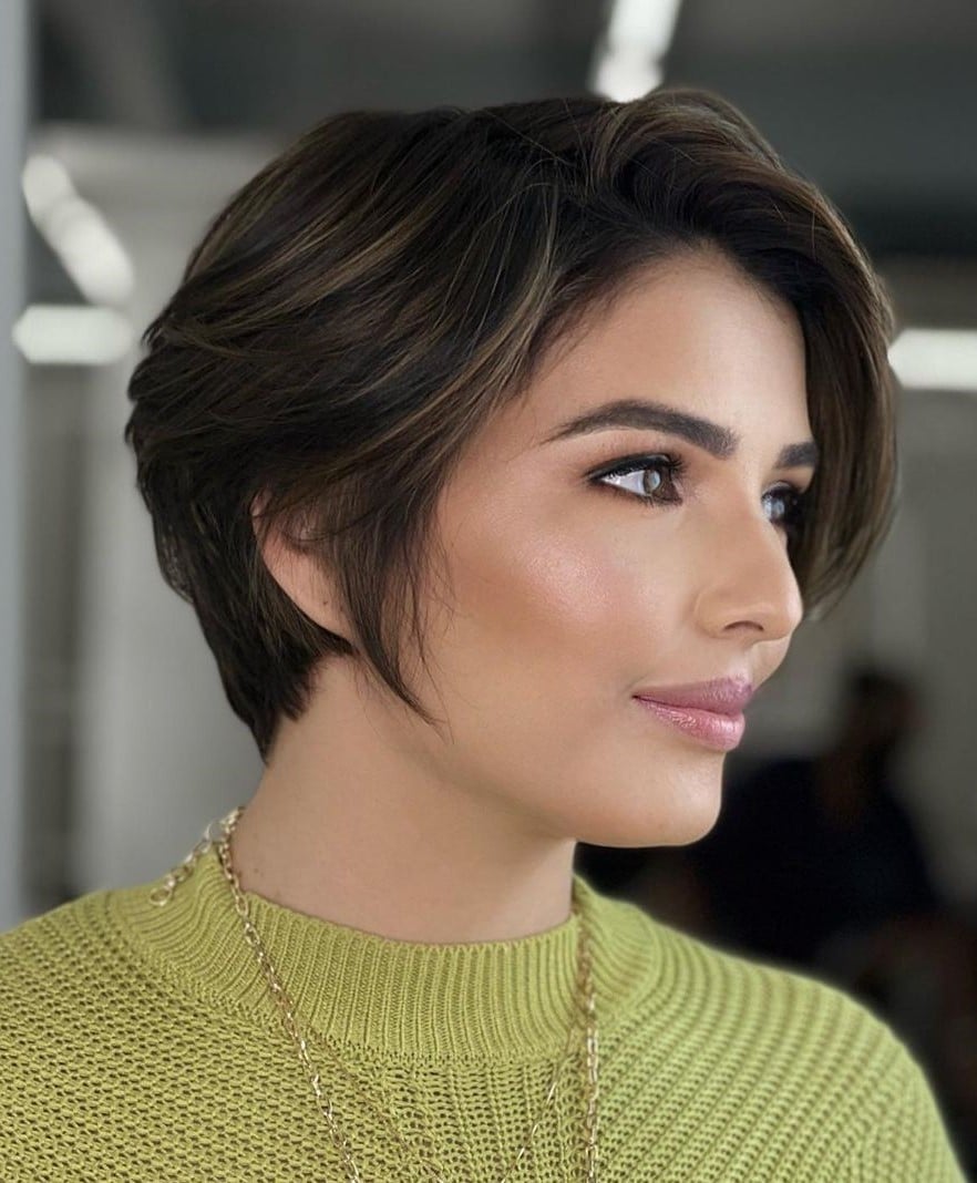 Pixie Bob With Face Framing Layers