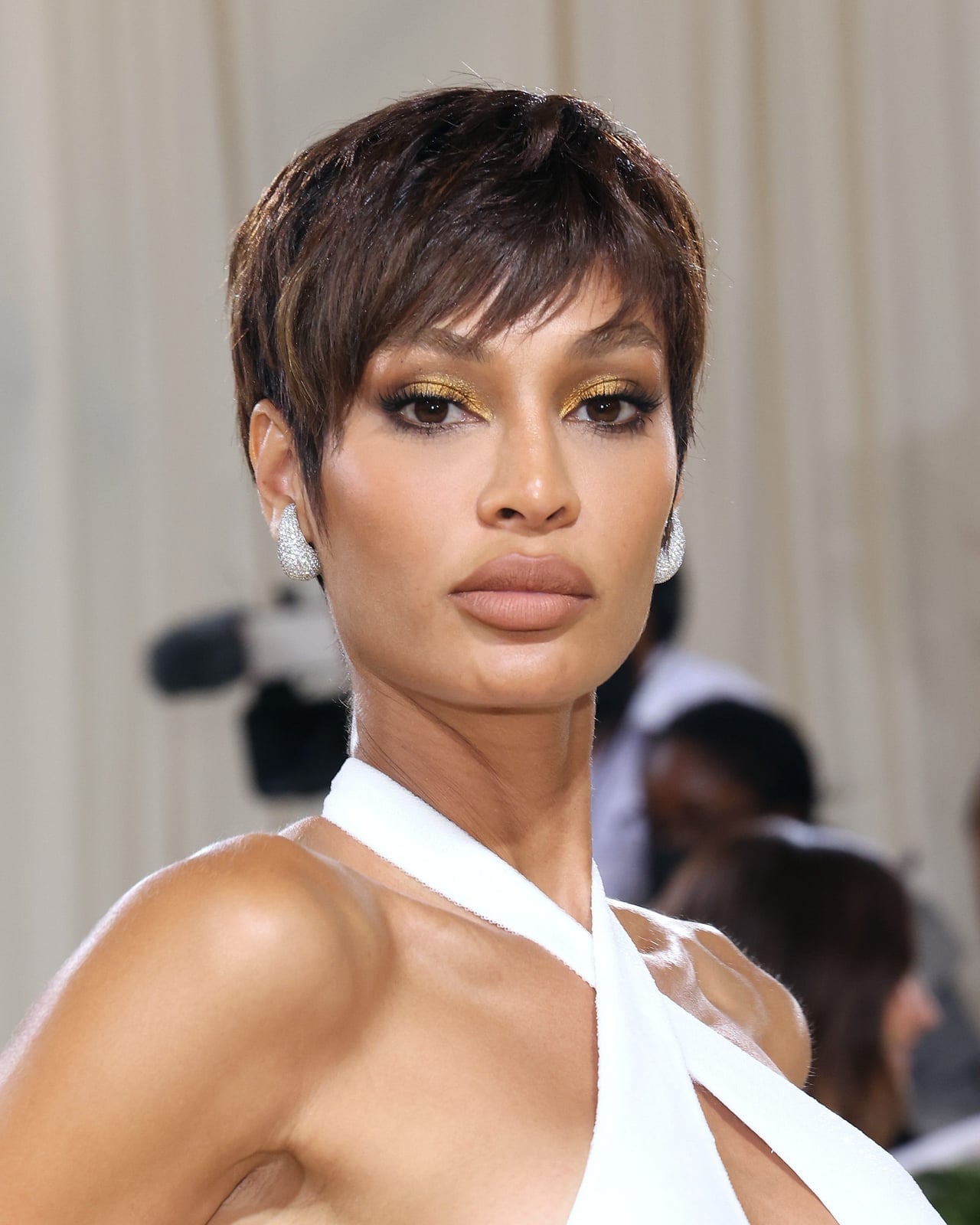 Fine Wavy Pixie With Short Bangs — Pixie Bob