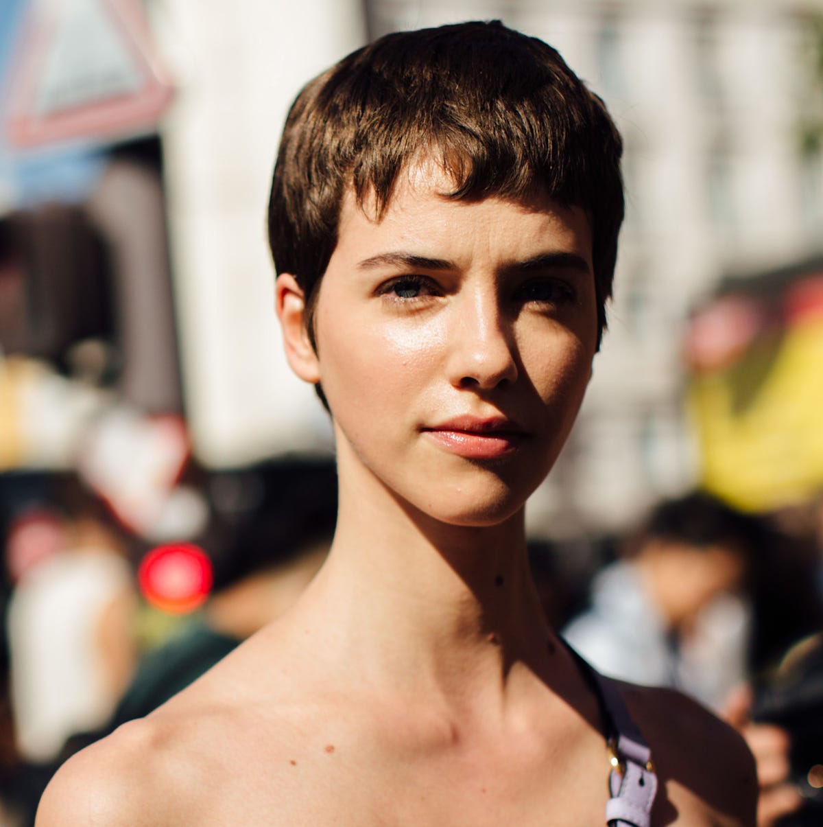 Wispy Dark Brown Pixie With Air-Dried Finish — Pixie Hairstyles