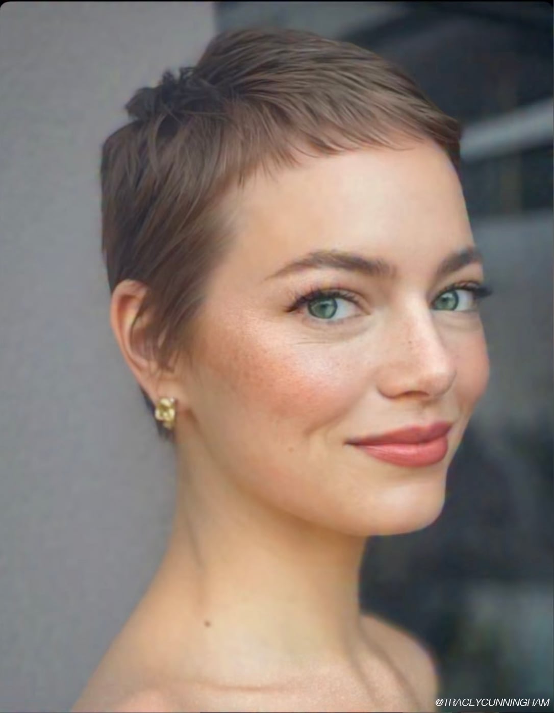 Classic Light Brown Pixie With Smooth Fringe — Pixie Hairstyles
