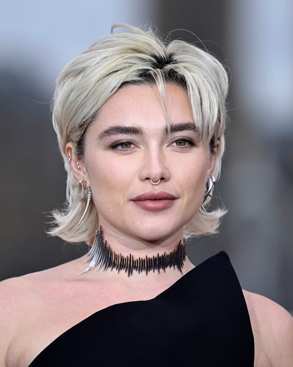 Platinum Blonde Pixie With Choppy Fringe — Pixie Hairstyles