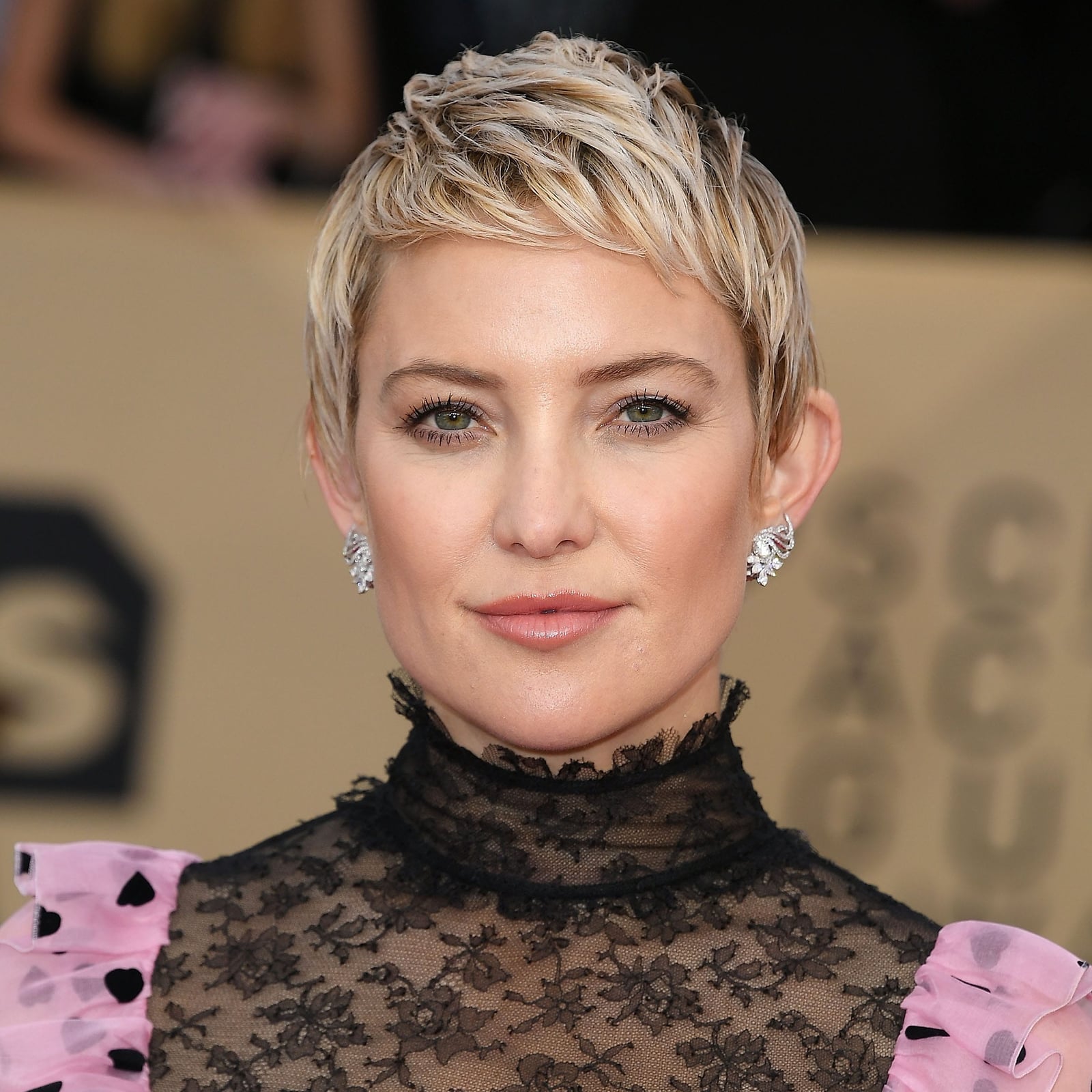 Platinum Blonde Pixie With Dark Roots — Pixie Hairstyles