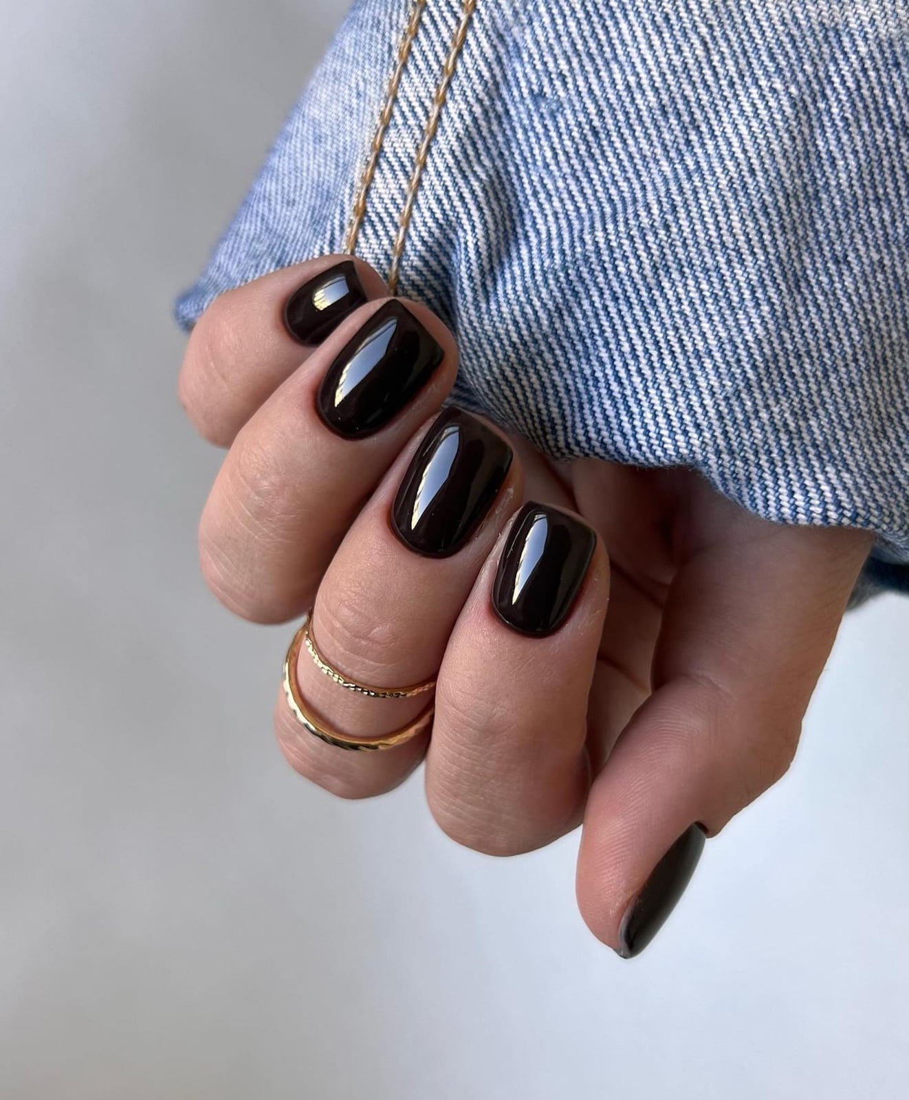 Natural Sheer Nude Short Square Nails — Russian Manicure Inspiration