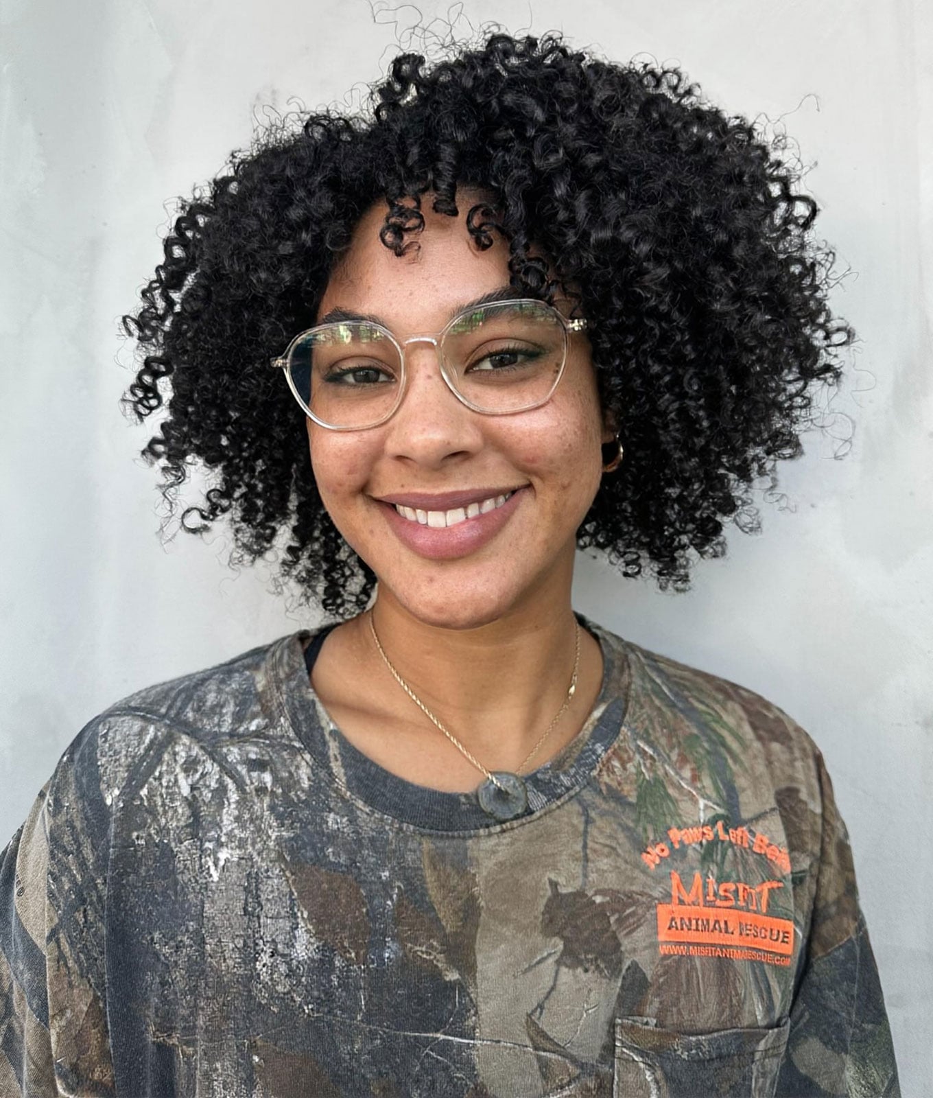 Chin Length Curly Bob With Short Curly Bangs — Simple 3b Hair