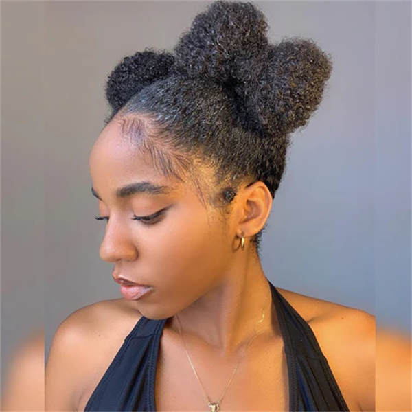 Mid-Back Two Braided Pigtails With Bubbles Mid-Back Two Braided Pigtails With Bubbles — Simple 4b Hairstyles