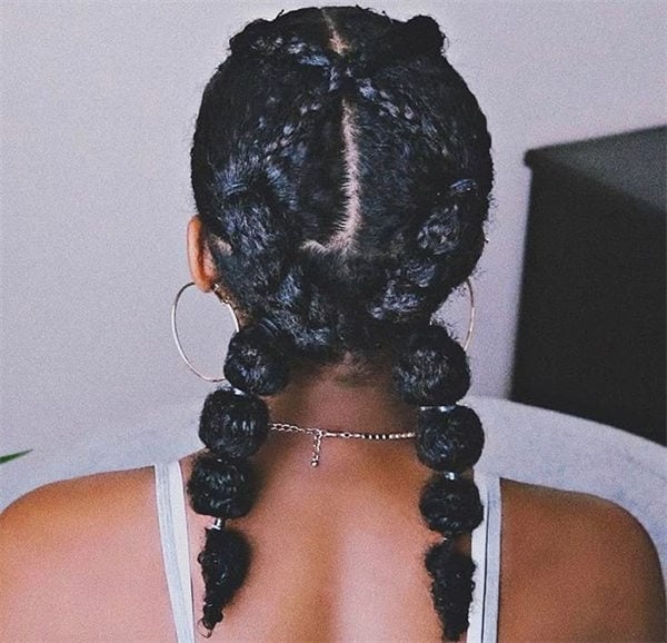 Mid-Back Two Braided Pigtails, Close-Up Take Mid-Back Two Braided Pigtails, Close-Up Take — Simple 4b Hairstyles