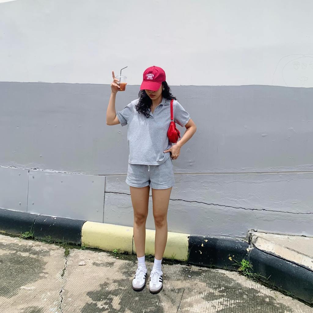 Polo Shirt Set with Adidas Sambas — Simple Adidas Samba Outfits