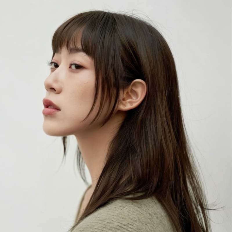 Shoulder Length Layers With Glossy Finish Shoulder Length Layers With Glossy Finish — Simple Asian Haircuts