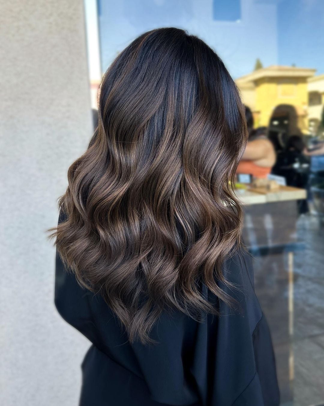 Natural Lighter Brown Highlights With Black Knit Top — Simple Babylights