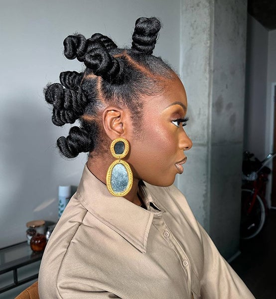 Large Defined Bantu Knots — Simple Bantu Knots Hairstyles