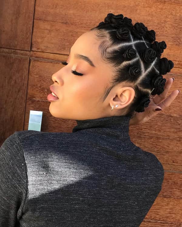 Side-Swept Bantu Knots Fine Hair — Simple Bantu Knots Hairstyles