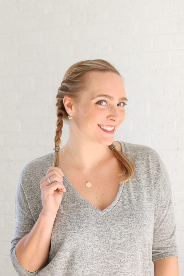 Shoulder Length Blonde Two Dutch Braids Shoulder Length Blonde Two Dutch Braids — Simple Blonde Braids