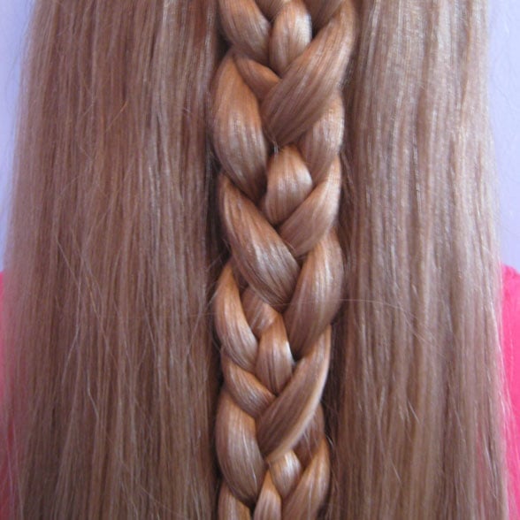 Long Light Blonde Three-Strand Braid Long Light Blonde Three-Strand Braid — Simple Blonde Braids