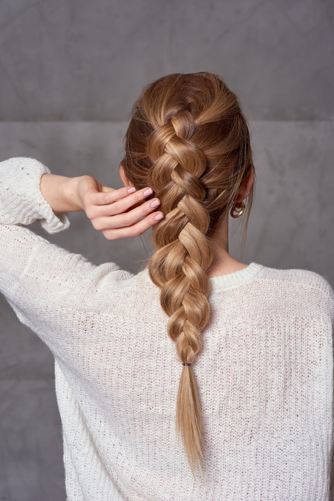 Thick Ash Blonde Three-Strand Braid Thick Ash Blonde Three-Strand Braid — Simple Blonde Braids
