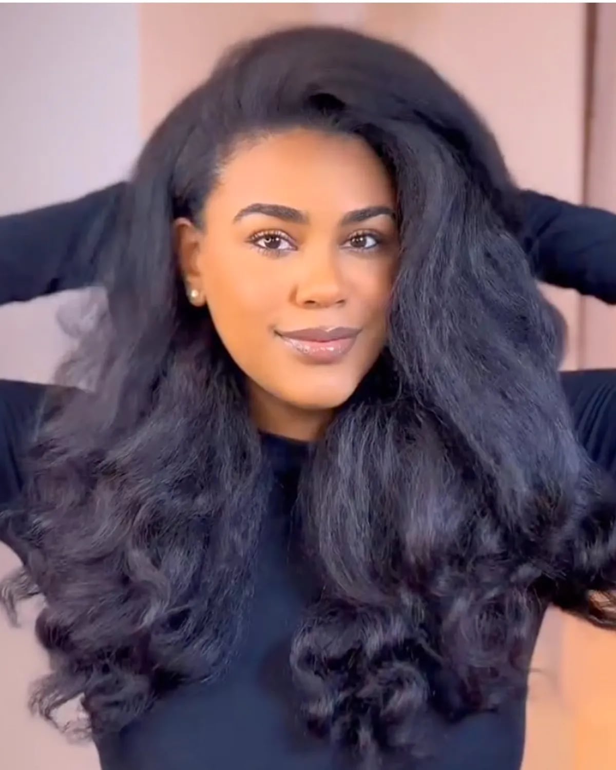 Mid-Back Voluminous Waves Blowout — Simple Blowout Hairstyles Black Women