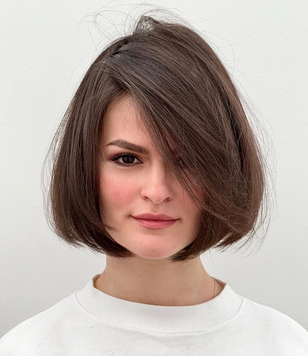 Collarbone Bob Smooth Blowout — Simple Bob Haircuts