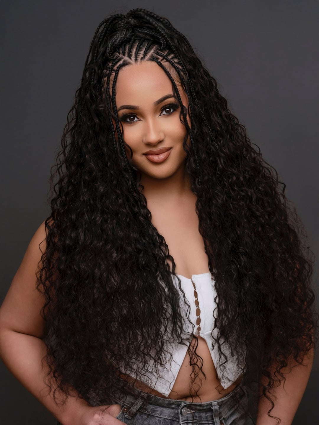 Long Knotless Braids With Face-Framing Fringe Long Knotless Braids With Face-Framing Fringe — Simple Boho Knotless Braids