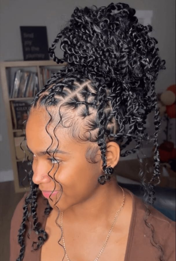 Long Knotless Braids With Blonde Highlights Long Knotless Braids With Blonde Highlights — Simple Boho Knotless Braids