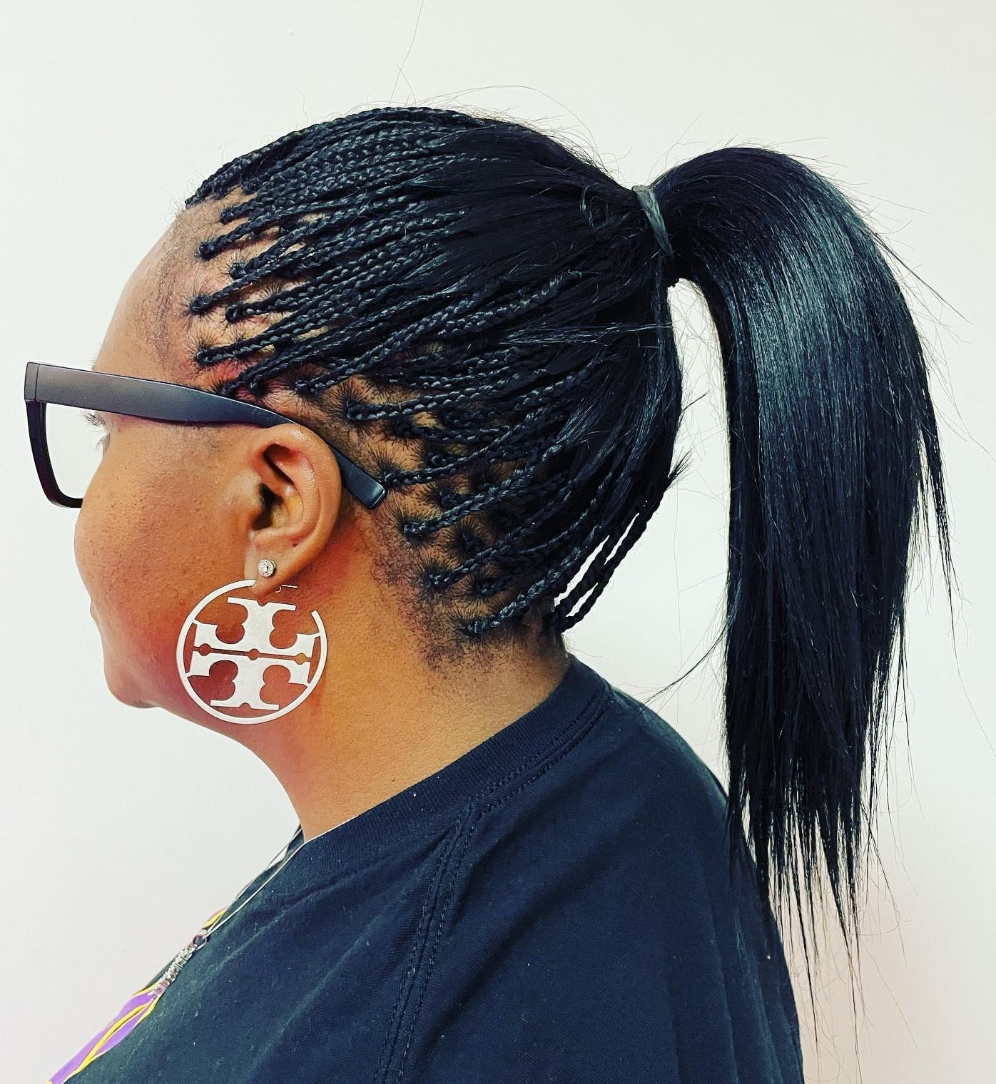 Micro Braids High Ponytail, Collarbone Micro Braids High Ponytail, Collarbone — Simple Braided Hairstyles Natural Hair