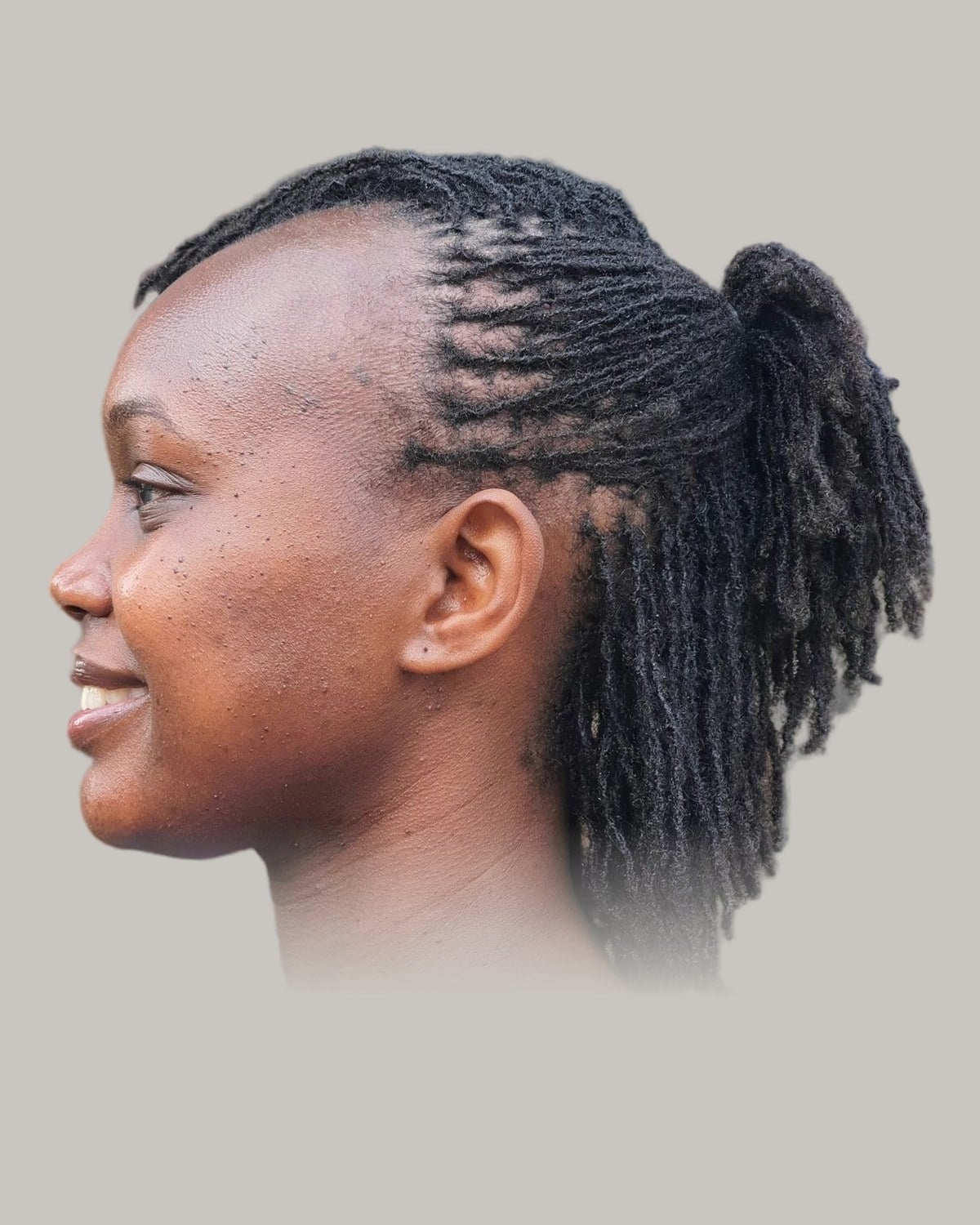 Shoulder Length Black Locs Ponytail With Braided Hairline Shoulder Length Black Locs Ponytail With Braided Hairline — Simple Braids Locs