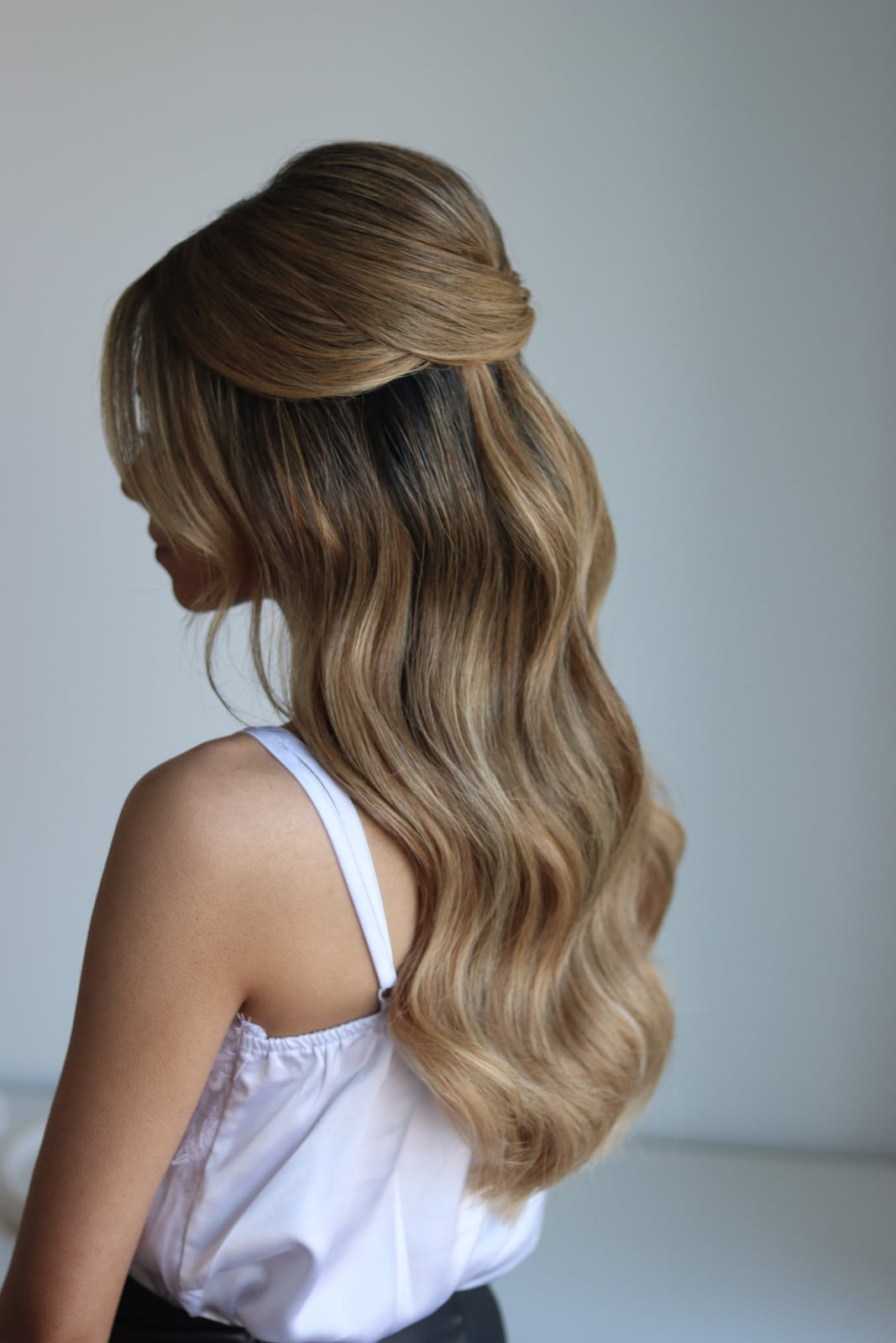 Ash Blonde Half Up With Smooth Twist Ash Blonde Half Up With Smooth Twist — Simple Bridesmaid Hairstyles Half Up