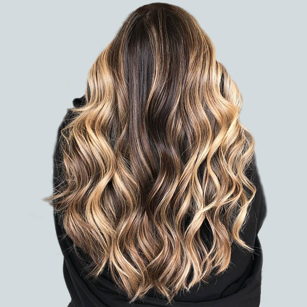 Mid-Back Bronde Balayage With Soft Transition — Simple Bronde Balayage