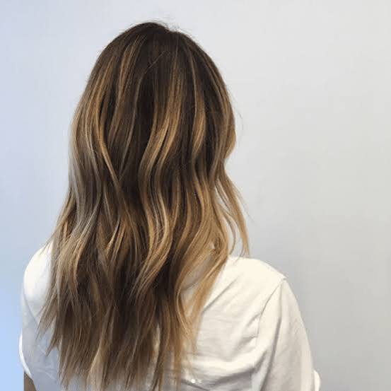 Collarbone Light Brown With Natural Blonde Blend — Simple Brunette Highlights