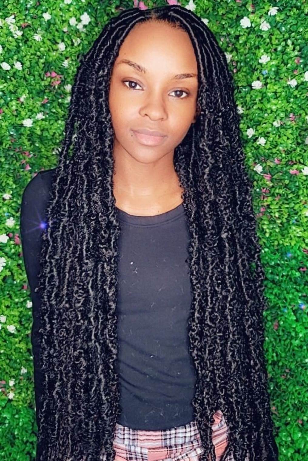 Mid-Back Long Black Butterfly Locs Mid-Back Long Black Butterfly Locs — Simple Butterfly Locs