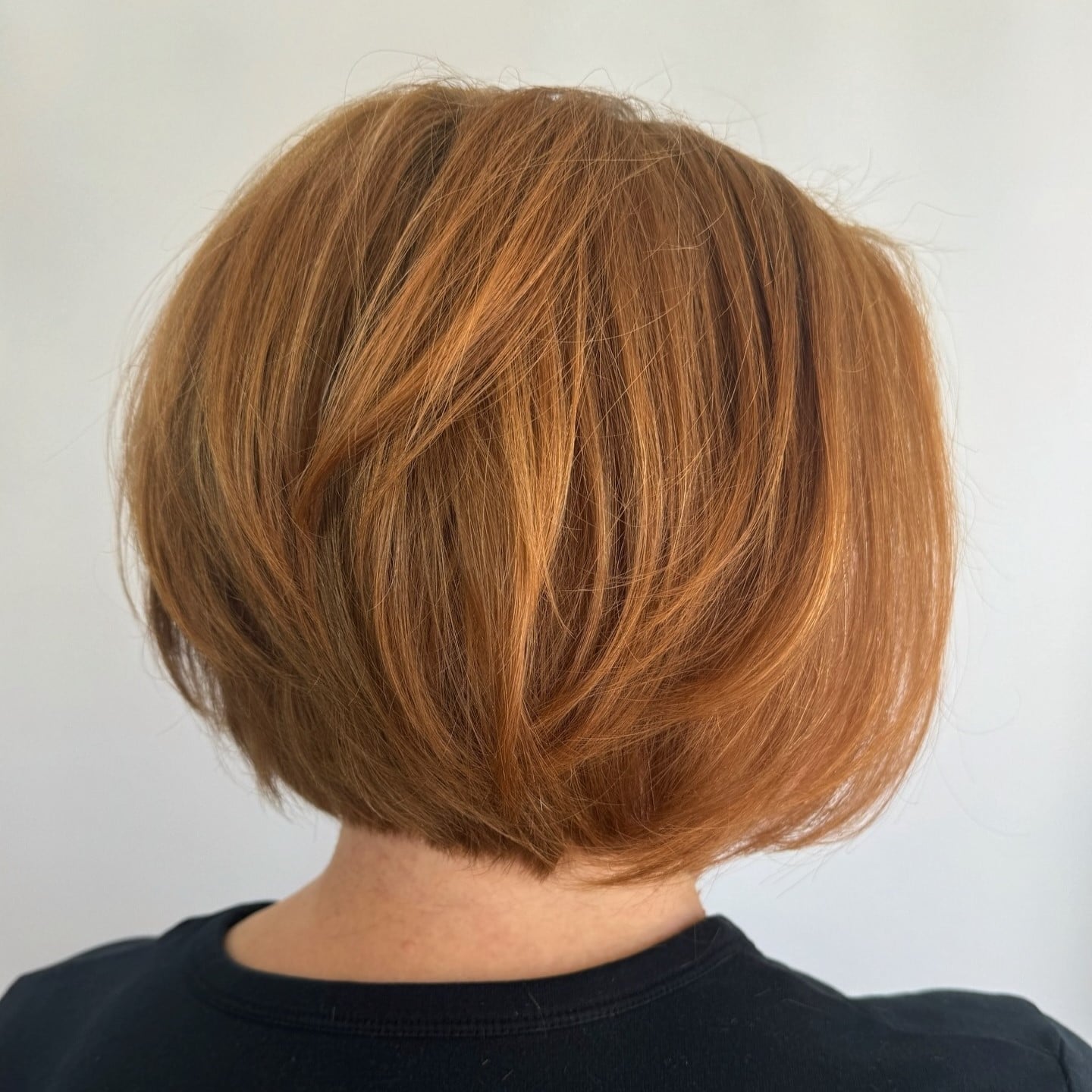 Stacked Bob With Smooth Blowout — Simple Casual Hairstyles