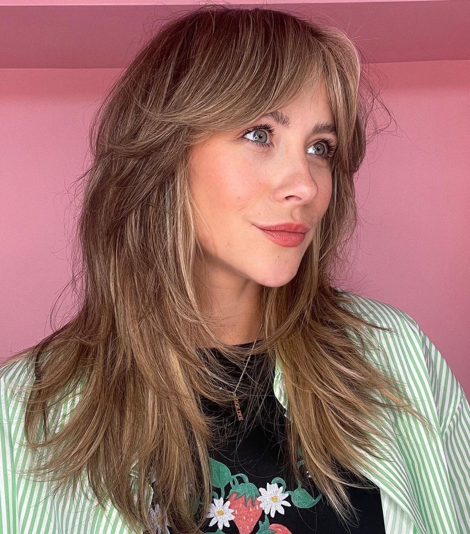 Long Shag With Visible Choppy Layers — Simple Choppy Layers