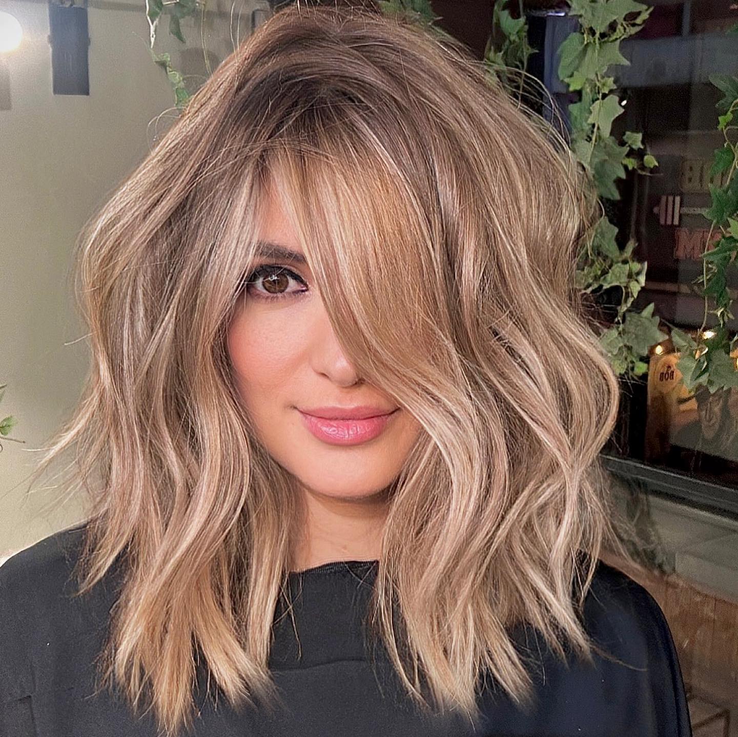 Dark Blonde Shag With Face-Framing Layers — Simple Choppy Layers