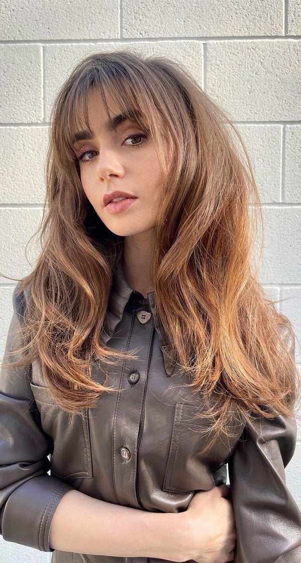 Honey Blonde Long Layers With Air-Dried Waves — Simple Choppy Layers