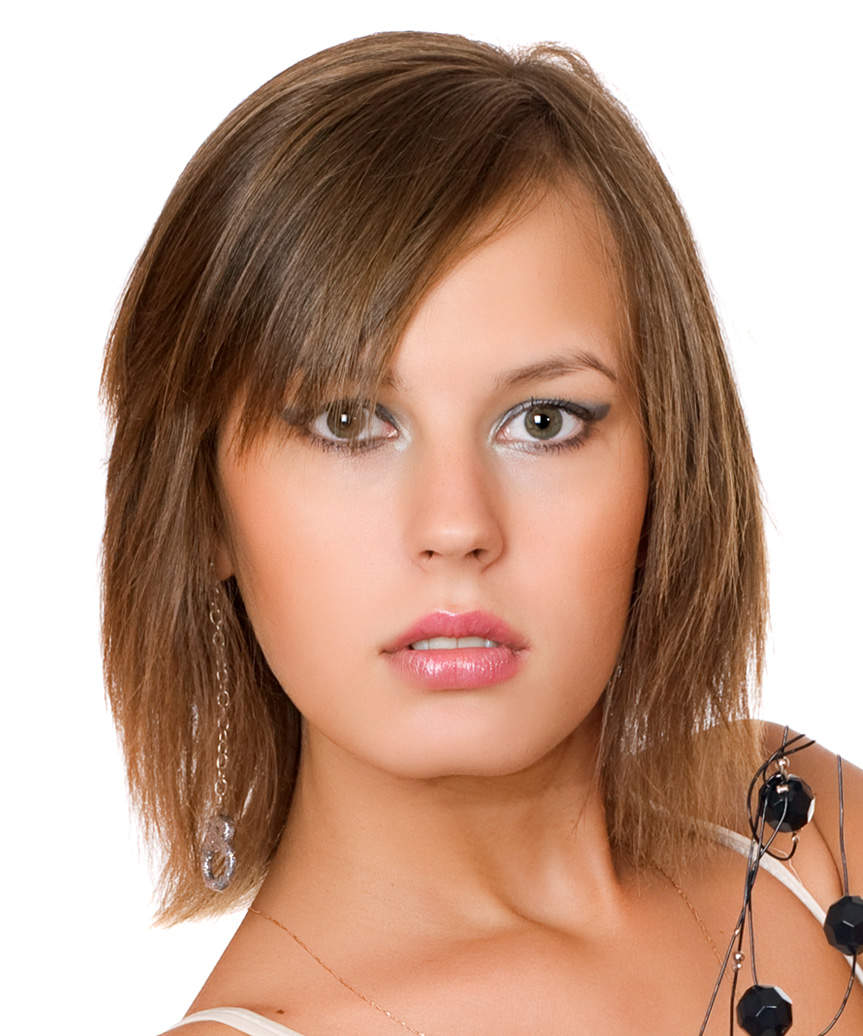 Medium Brown Choppy Bob With Asymmetry — Simple Choppy Layers