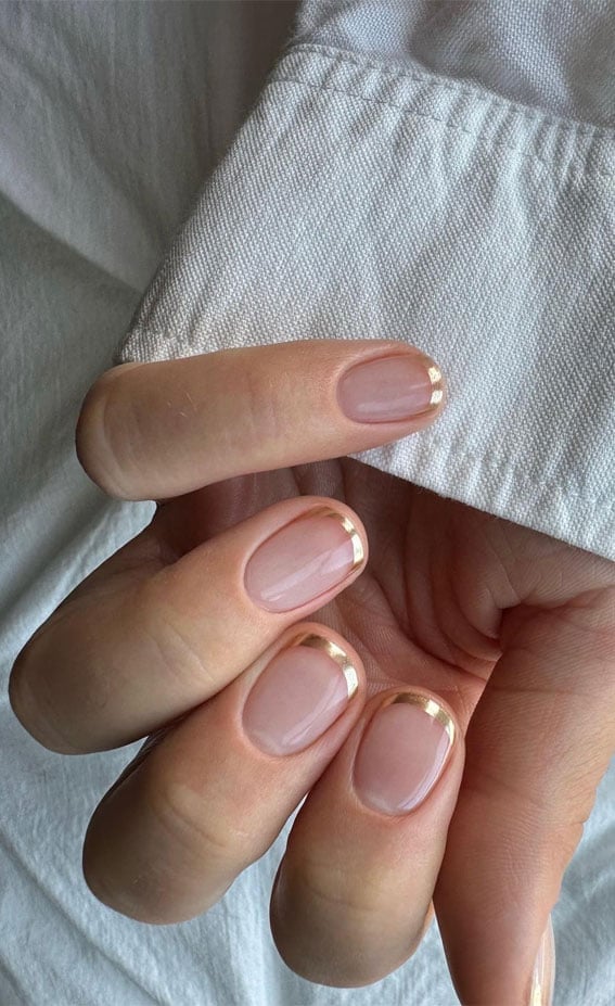 Chrome Elegance 25 Stunning Nail Art Ideas : French Tip Innovation