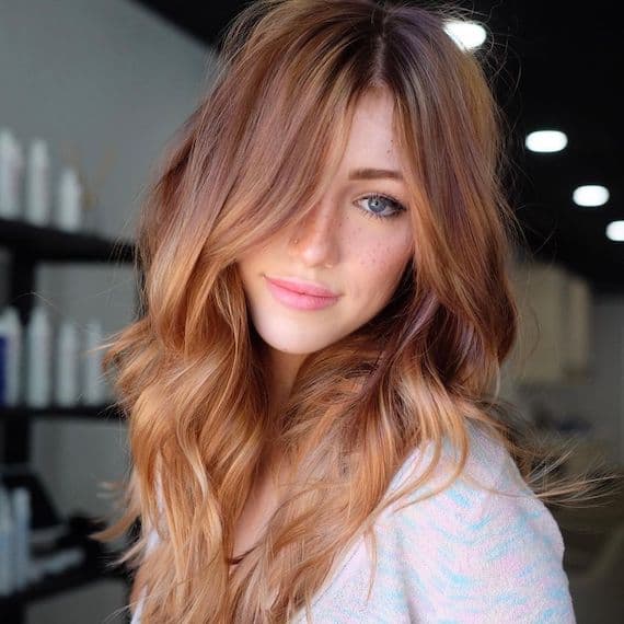 Collarbone Hair With Curtain Bangs Collarbone Hair With Curtain Bangs — Simple Cinnamon Hair