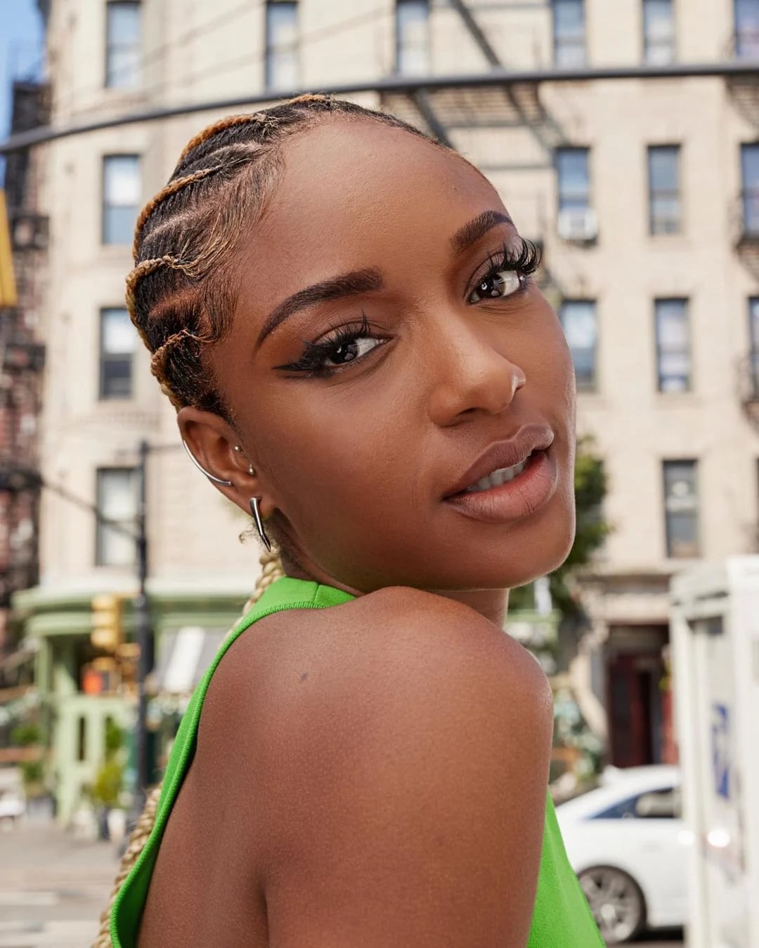 Cornrows with Styled Baby Hairs — Simple Cornrows Hairstyles