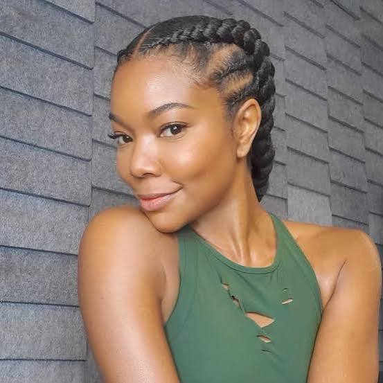 Two Large Braids for Thick Hair — Simple Cornrows Hairstyles