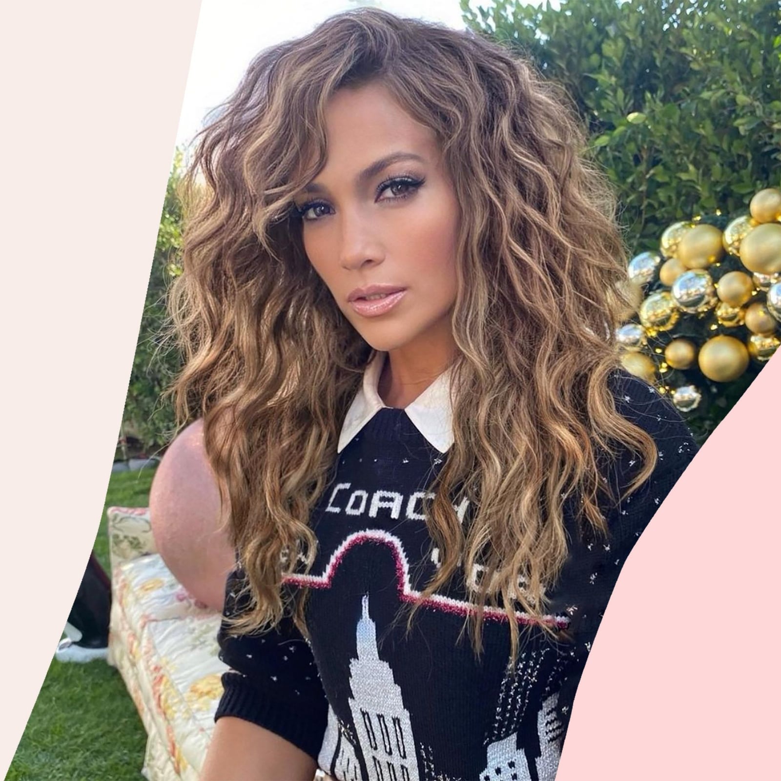 Collarbone Wolf Cut With Dark Blonde Balayage — Simple Curly Wolf Cut