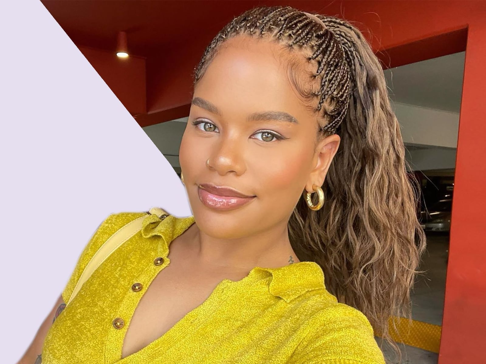 Feed In Braids Into Ponytail Wavy Ends Feed In Braids Into Ponytail Wavy Ends — Simple Feed in Braids