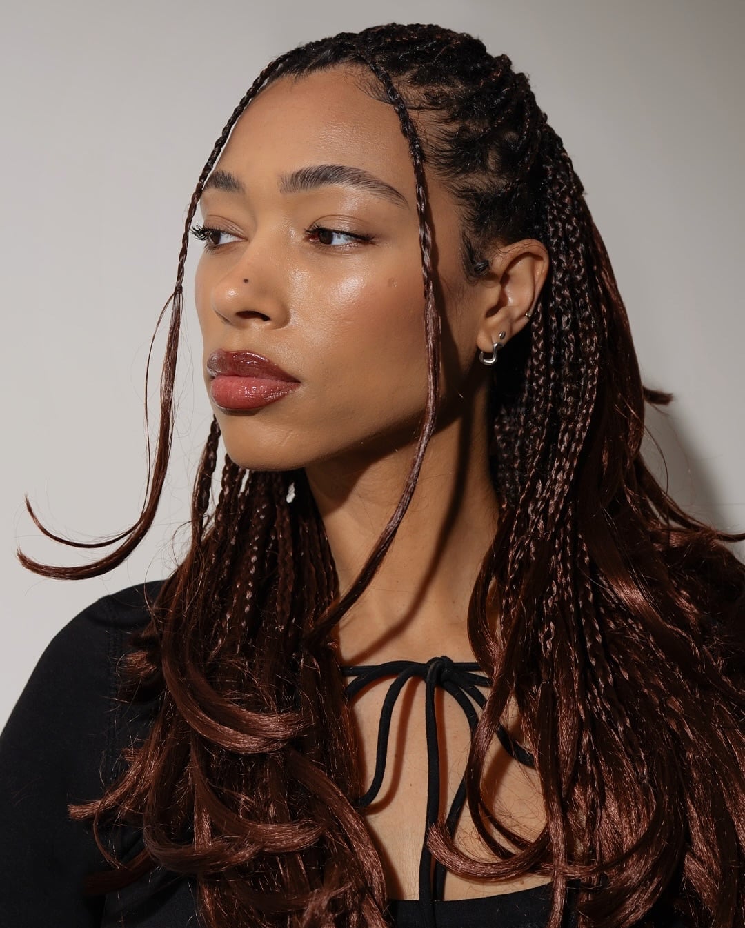 Uniform Thick Black Box Braids Uniform Thick Black Box Braids — Simple Feed in Braids