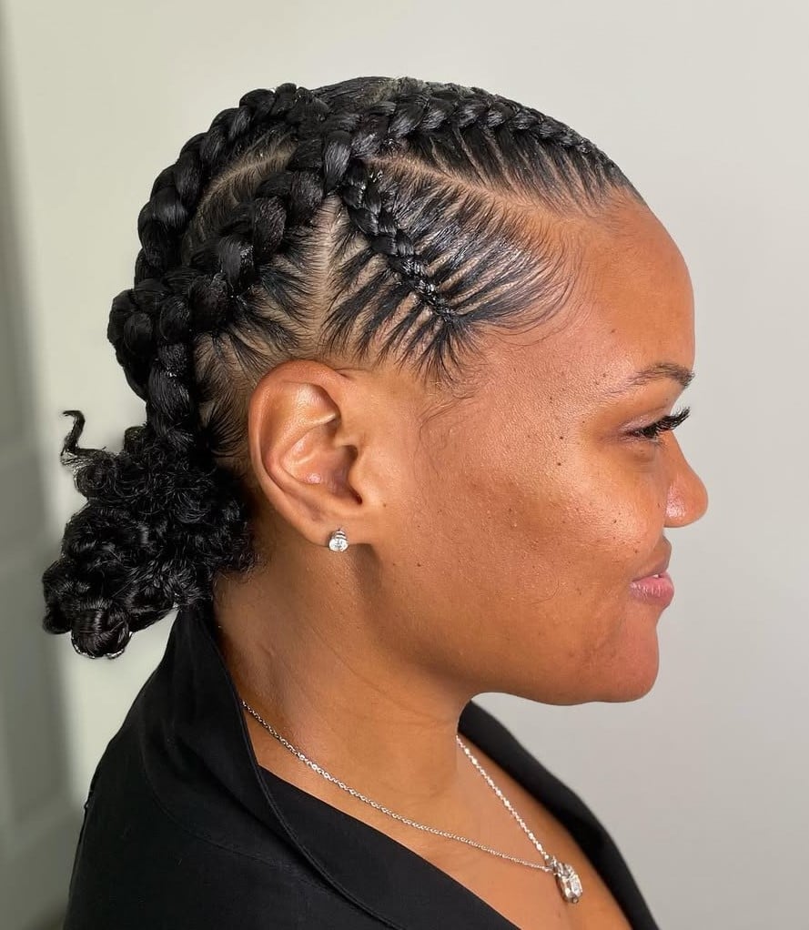 Mid-Back Feed-In Braids Ponytail Mid-Back Feed-In Braids Ponytail — Simple Feed in Braids Hairstyles