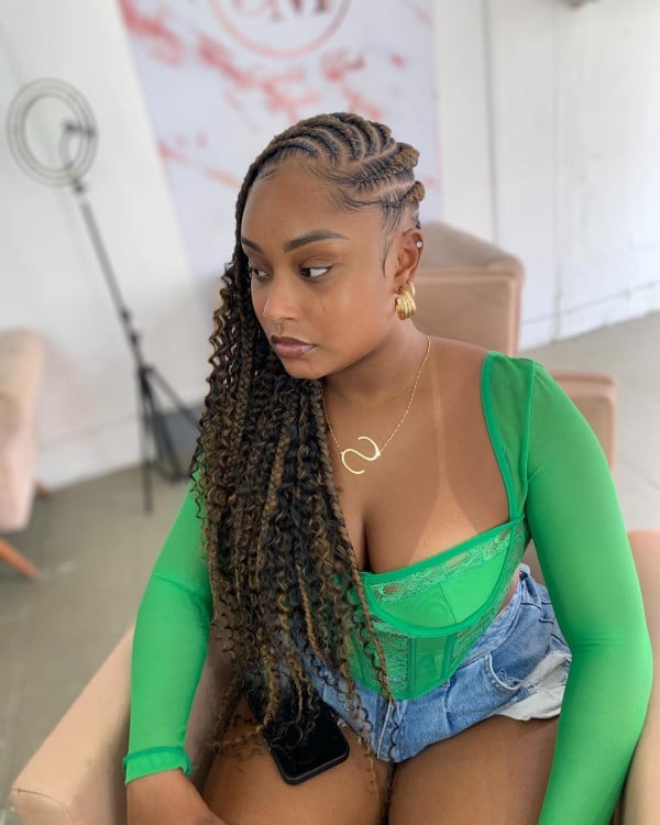 Mid-Back Twists and Braids High Ponytail Mid-Back Twists and Braids High Ponytail — Simple Fulani Twists