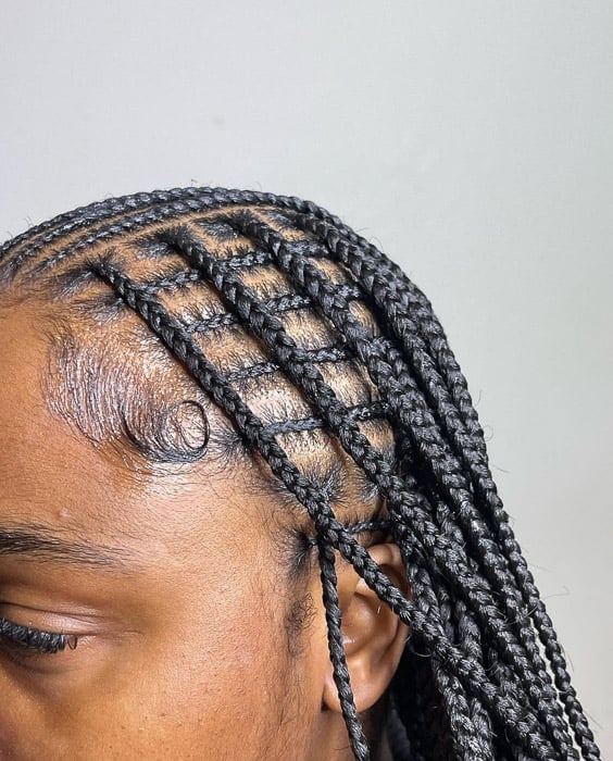 Flip Over Fulani Braids Flip Over Fulani Braids — Simple Fulani Twists