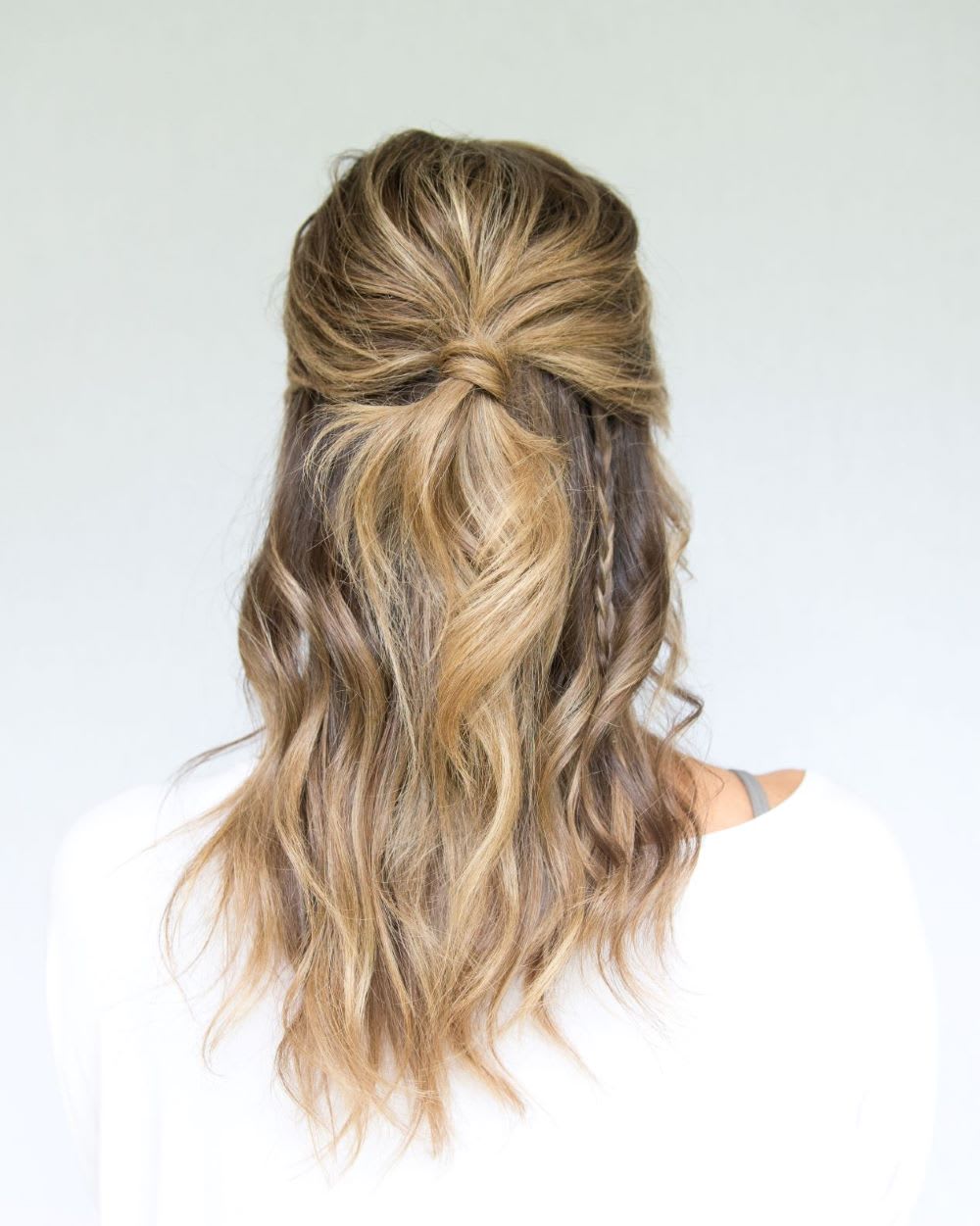 Shoulder Length Half Up With Braids Shoulder Length Half Up With Braids — Simple Hair Down Hairstyles