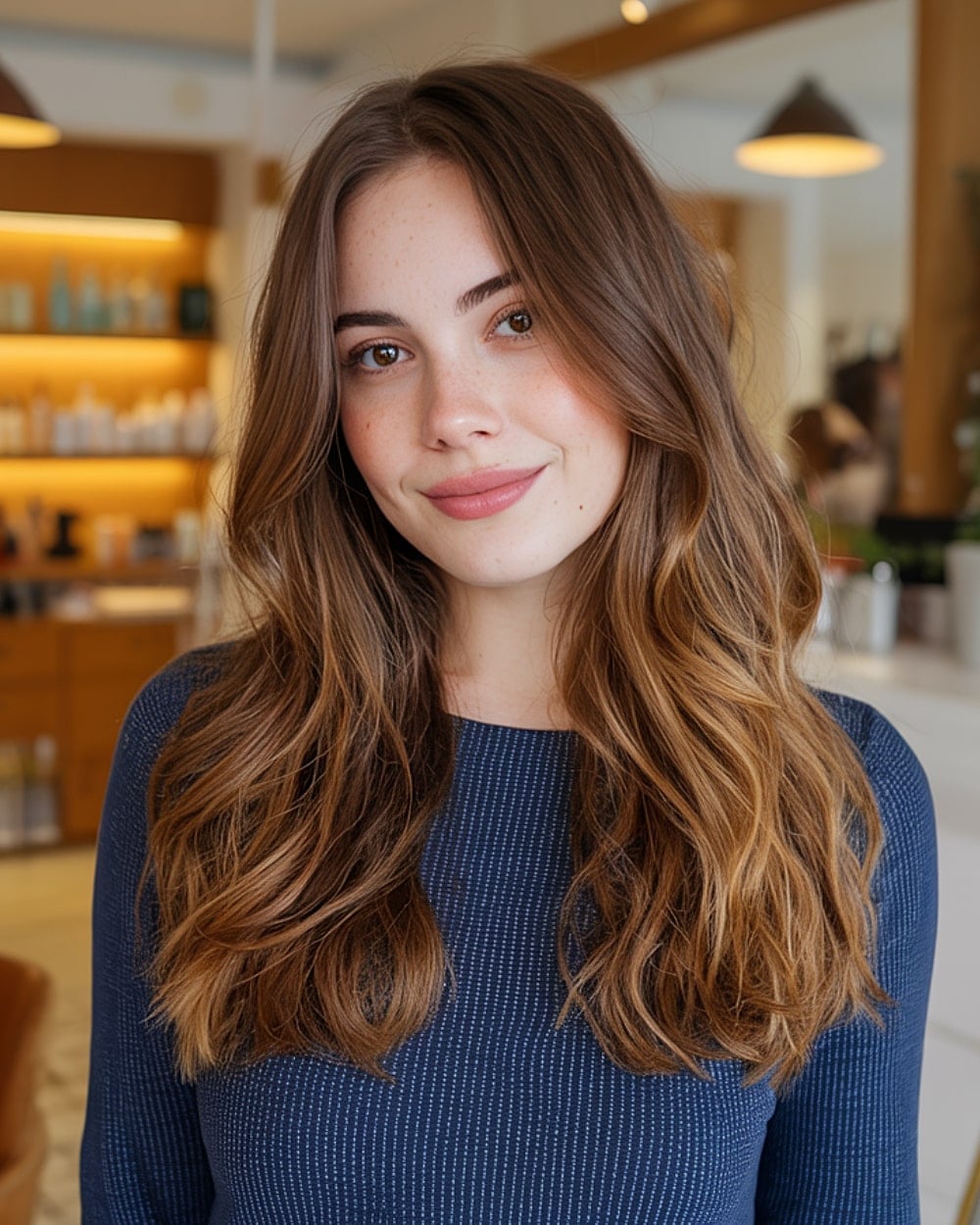 Mid-Back Length With Subtle Highlights Mid-Back Length With Subtle Highlights — Simple Hair Growth Tips
