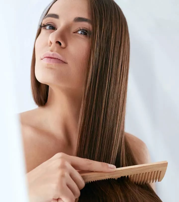 Mid-Back Layers With Volume Blowout, Dark Brown With Subtle Highlights Mid-Back Layers With Volume Blowout, Dark Brown With Subtle Highlights — Simple Hair Growth Tips