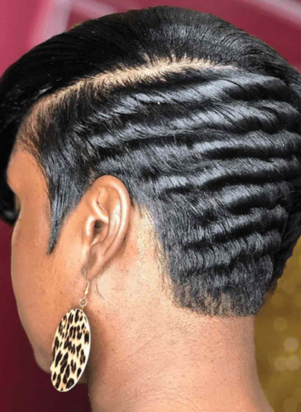 Textured Blonde Pixie Cut — Simple Hair Types Chart