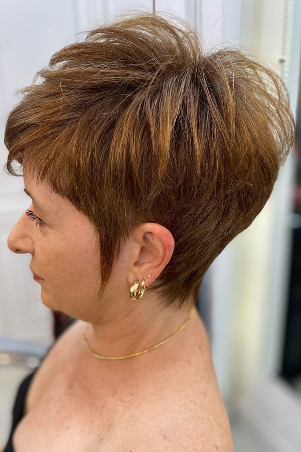 Textured Ash Blonde Pixie With Gray Blend — Simple Haircuts for Women over 50